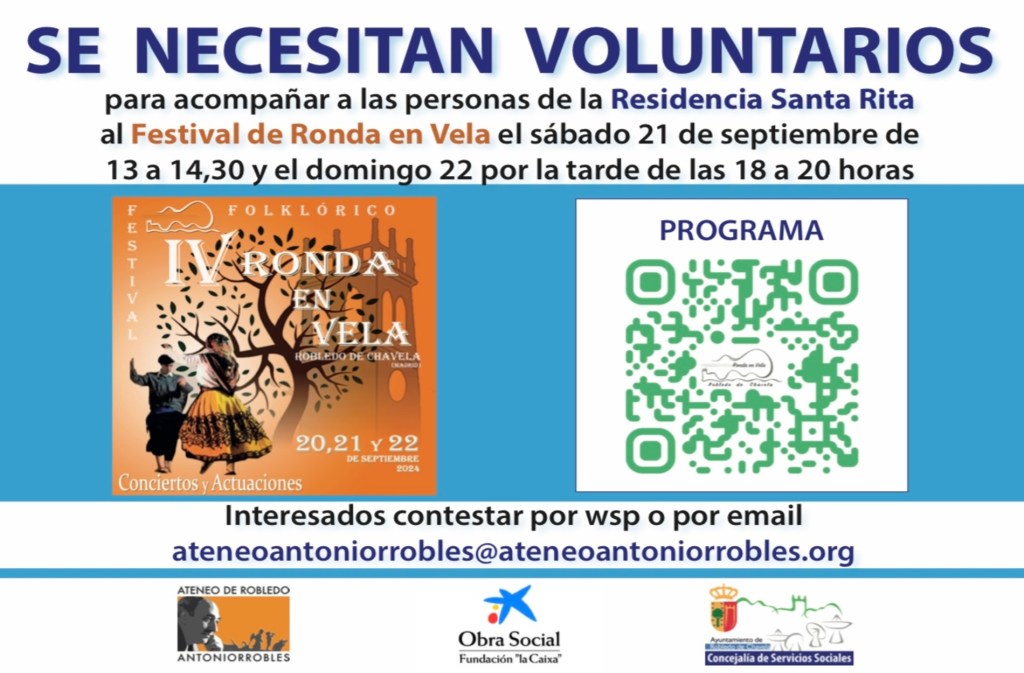 Obra Social de CaixaBank, Concejalía de Servicios Sociales de Robledo de Chavela y el Ateneo Antoniorrobles, con sus&nbsp;mayores