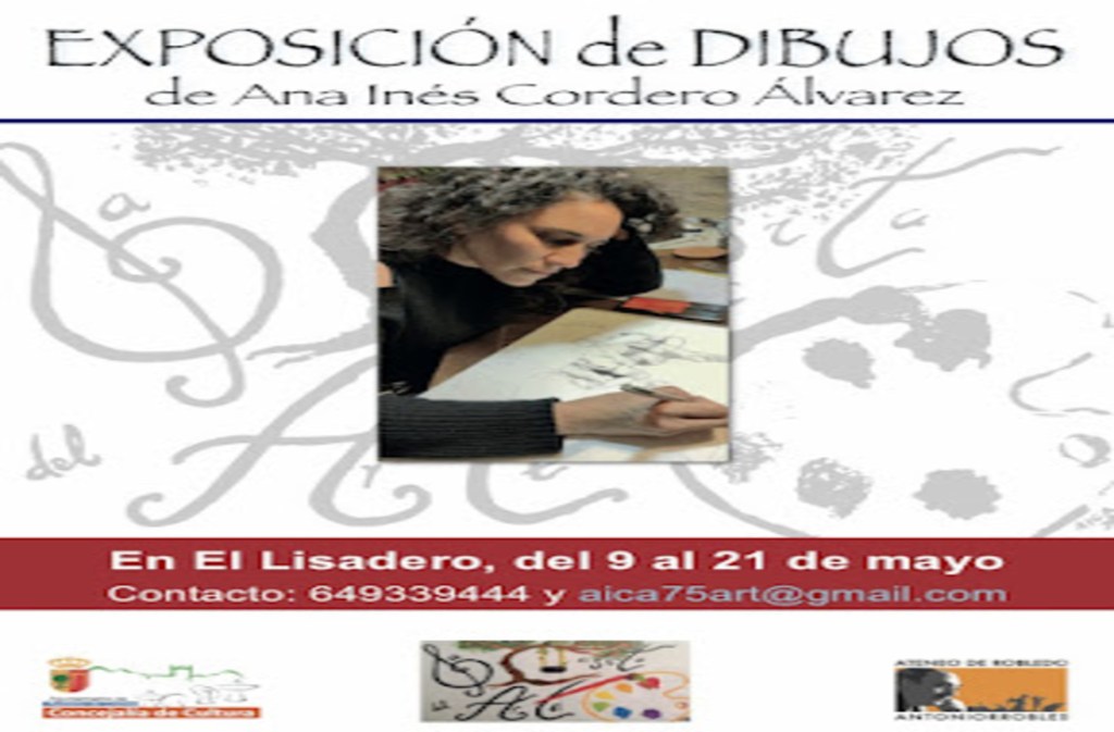 Exposición de dibujos de Ana Inés Cordero Álvarez en Robledo de&nbsp;Chavela
