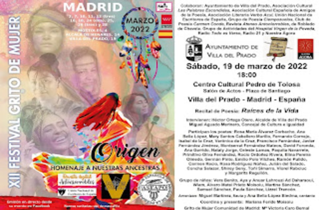 XII Festival Internacional de Poesía «Grito de&nbsp;Mujer»