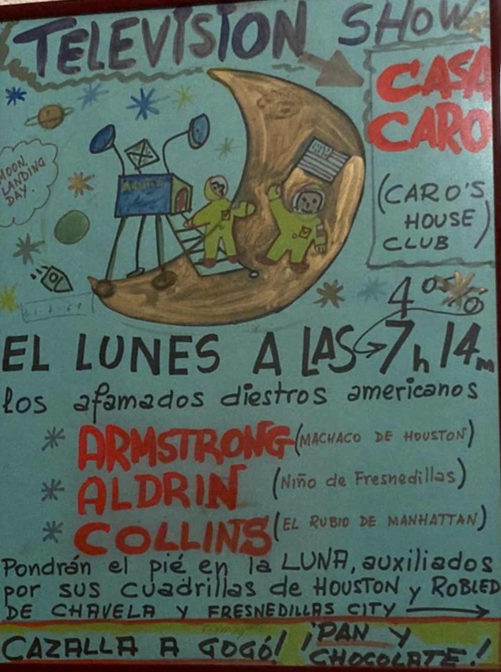 1969. La llegada del hombre a la Luna en «Casa&nbsp;Caro»